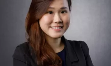 Girl with long hair smiling
